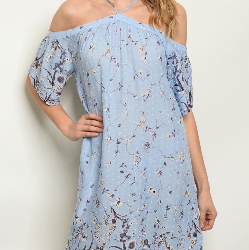 🆕️Blue Floral Dress